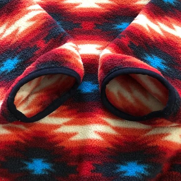 Patagonia Women Synchilla Snap T Fleece Pullover Aztec Wild Desert Print Top S - Picture 6 of 10